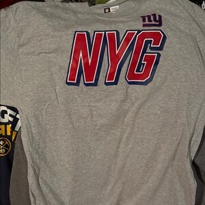 NFL Team Apparel Tag with Red and Blue Logo